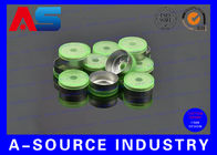 20mm Yeşil Alüminyum 10mL Kimya İlaç Şişeleri / Şişe flakonu çevirmeli kapaklar için Kapağı Kapatın